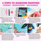 5D DIY Cartoon Girl Full Round With AB Drill Diamond Painting Kits Home Decor