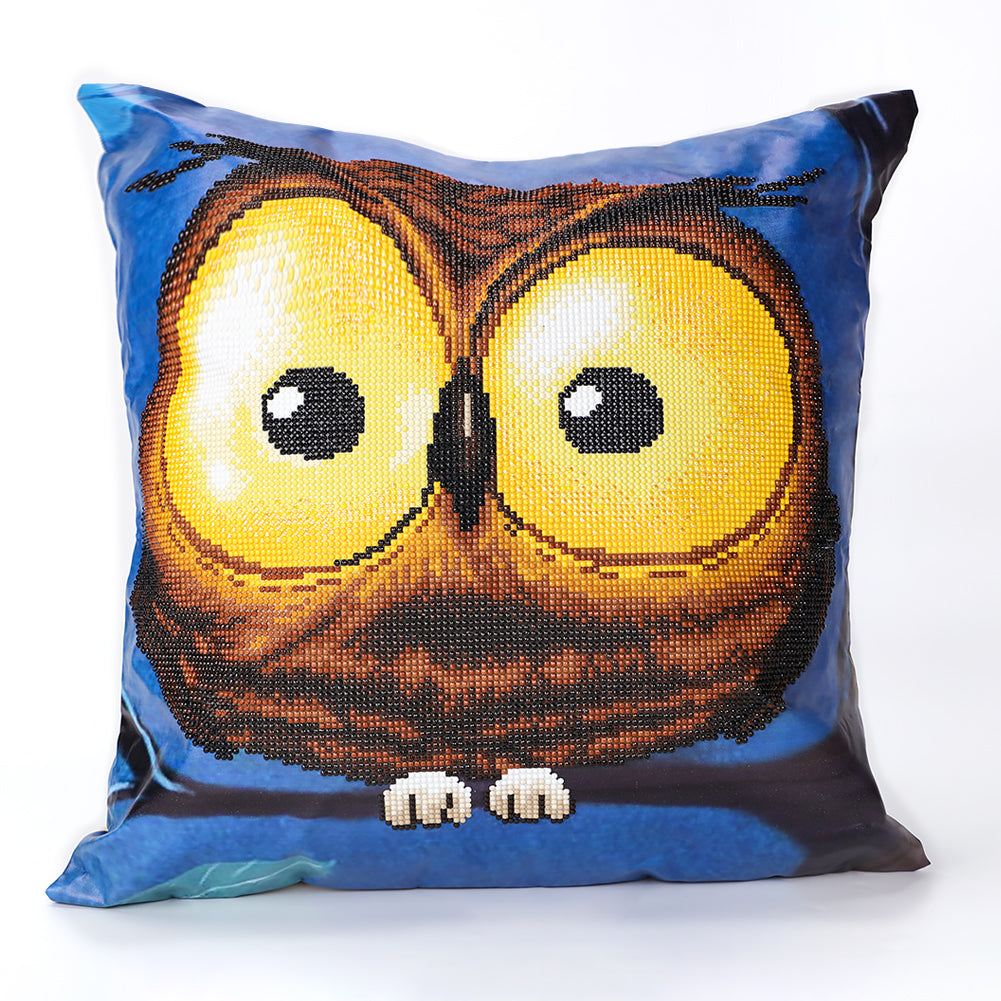 Big Eyes Owl Cushion Cover