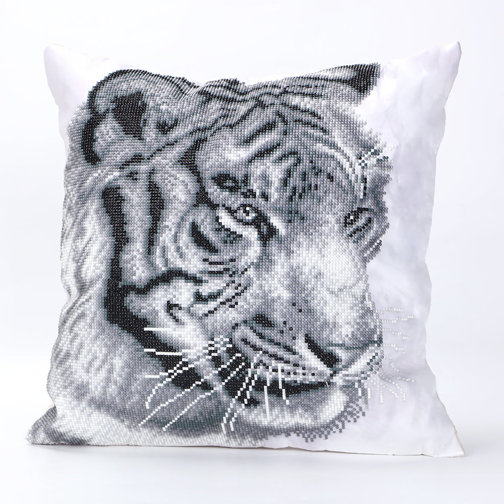 Black and white Tiger Cushion Cover