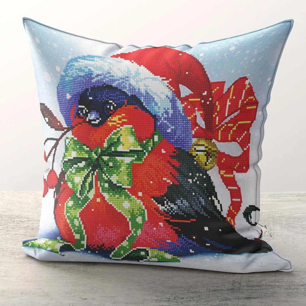 Christmas Bird AB Cushion Cover