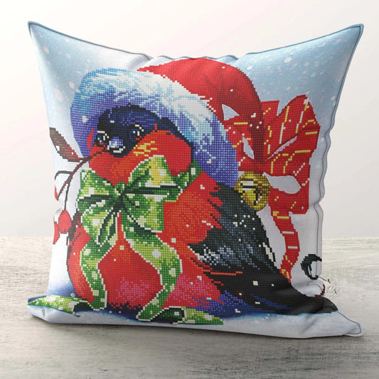 Christmas Bird AB Cushion Cover