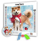 AB Drill Christmas Happy Dog Family Diamond Painting