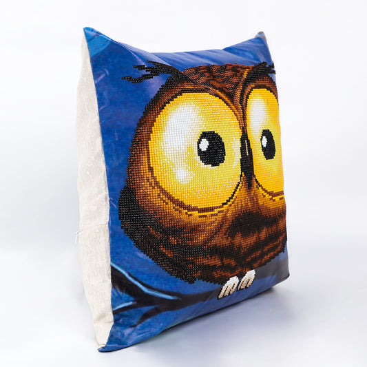 Big Eyes Owl Cushion Cover