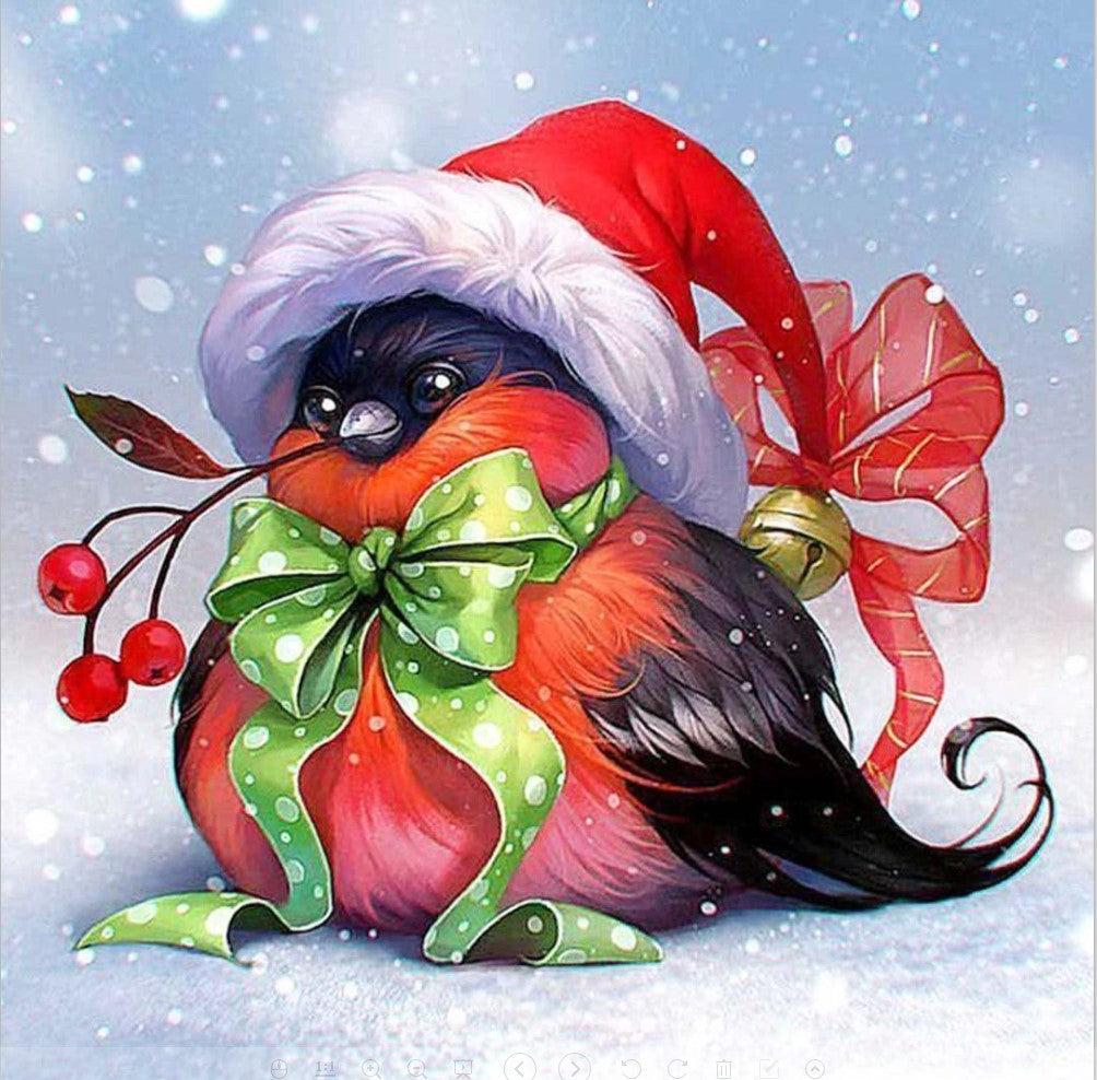 Christmas Bird AB Cushion Cover