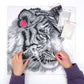 Black and white Tiger Cushion Cover