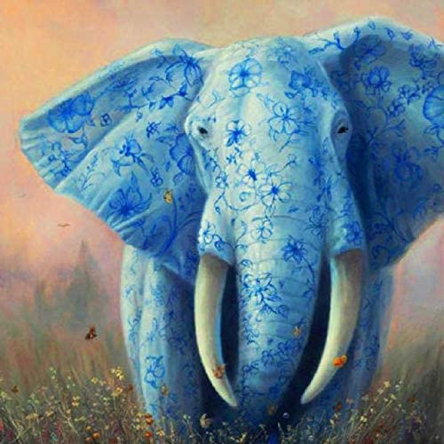 Blue Elephant AB Drill Diamond Painting