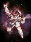 Astronaut with Guitar Diamond Painting with AB