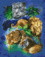 Animal Five Beast Diamond Painting with AB