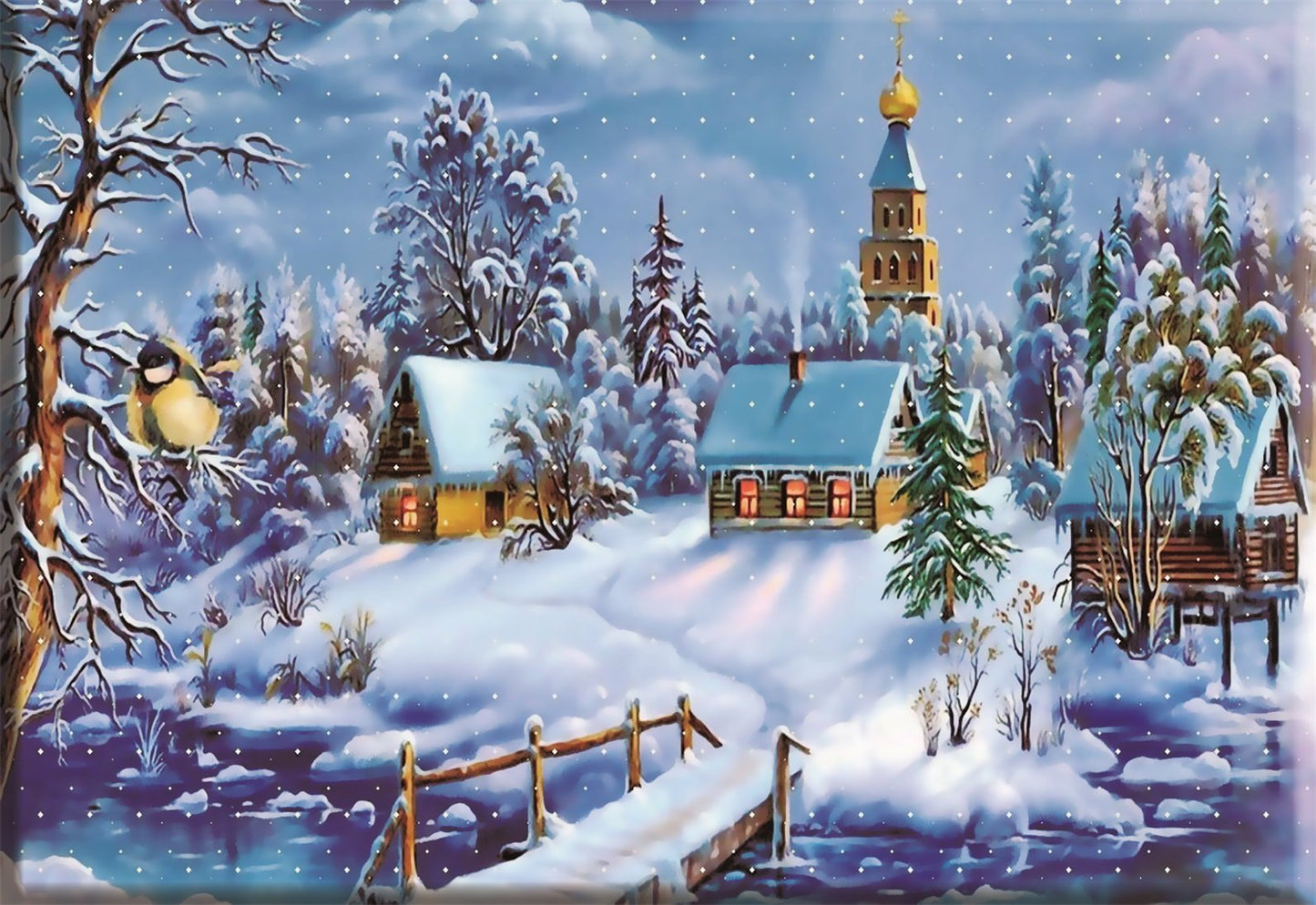 Christmas Snow AB Drill Diamond Painting