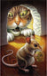 Cat and Mouse Holding Cheese AB Drill Diamond Painting