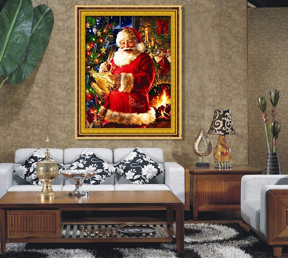 Christmas Smiling Santa Claus Diamond Painting AB Drill