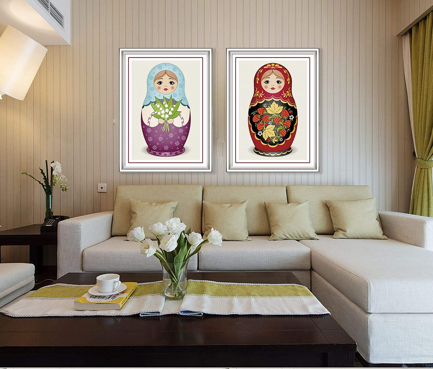 Blue Russian Doll Matryoshka AB Drill Diamond Painting