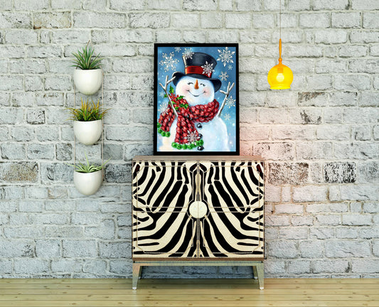 Christmas Snowman AB Drill Diamond Painting