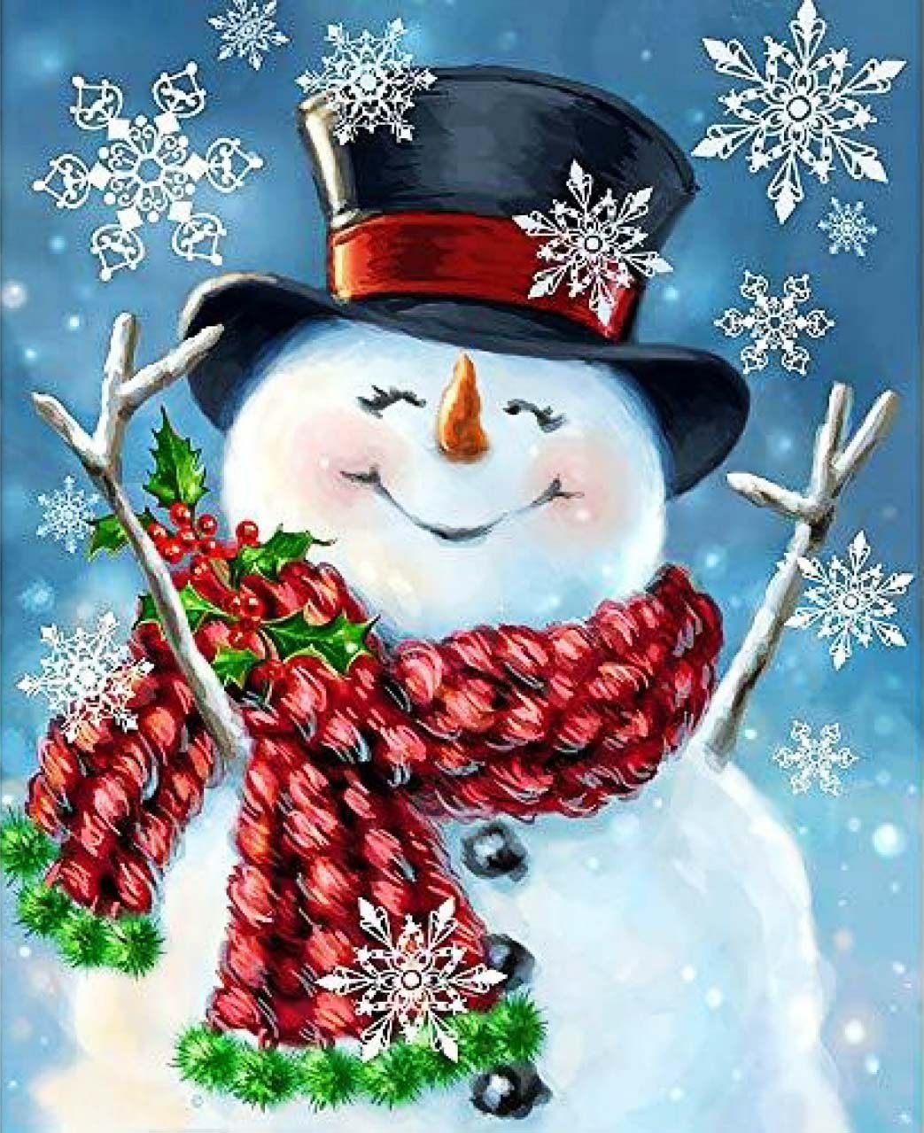 Christmas Snowman AB Drill Diamond Painting