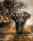 Autumn Elephant AB Drill Diamond Painting