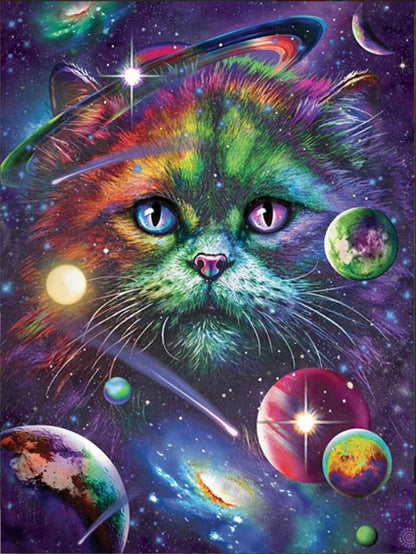 5D Diamond Painting Kits Cat Pictures Full Round With AB Drill Crafts Kit