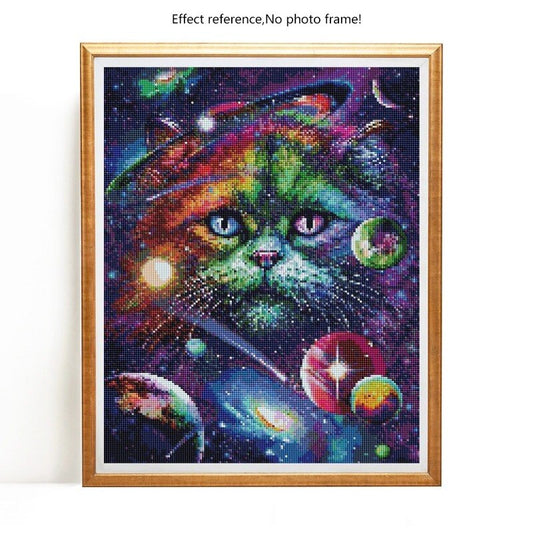 5D Diamond Painting Kits Cat Pictures Full Round With AB Drill Crafts Kit