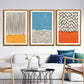 Set of 3 Abstract Geometric Print,Color Block Framed Canvas Wall Print, Framed Wall Art,Gallery Wall Print, Living Room Wall Art, Bestseller